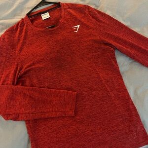 Gymshark Maroon Long Sleeve Top